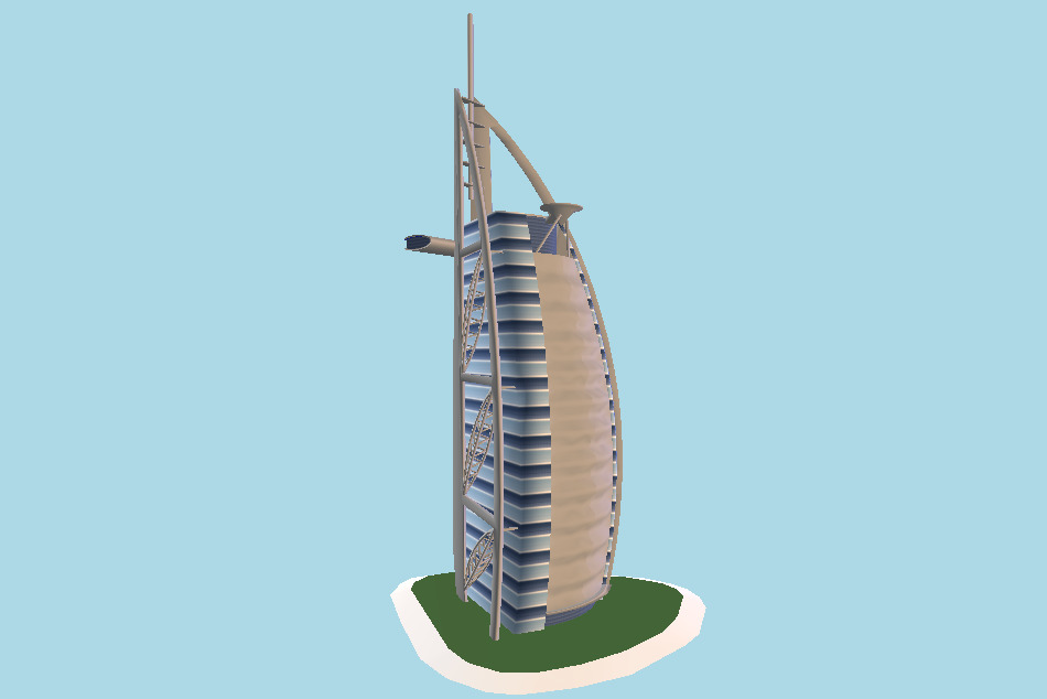 Burj Al Arab Dubai 3d model